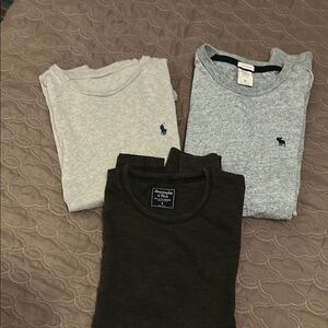 2 Abercrombie and Fitch, 1 Ralph Lauren T-Shirts. Medium great condition